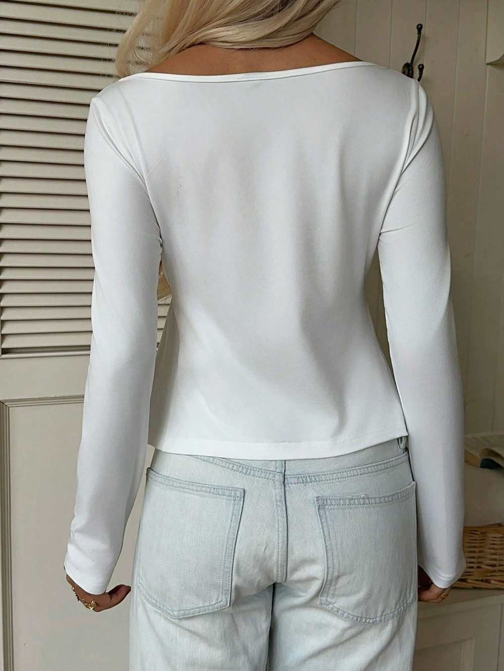 ZARA Pure Lace Collar Long Sleeve Ruffle Hem Waist Cinched Top Fall Winter - Picture 2 of 6